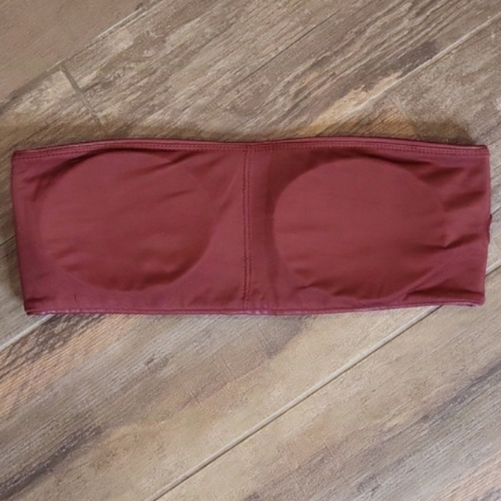 XS/S Free People Intimately Faux Leather Bandeau Bra Top - Picture 9 of 13